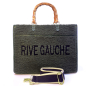 Preview: Tote, Udele, Rive Gauche,  oliv fake fur, mit gurt