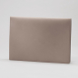 Preview: Treuleben leather Envelope Pocketfolio dolphin grey,  back