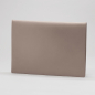 Preview: Treuleben leather Envelope Pocketfolio dolphin grey, front