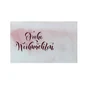 Preview: TRIXI GRONAU Mini-Weihnachtskarte Frohe Weihnachten Wischer mit weinroter Kalligrafie auf naturweißem Karton