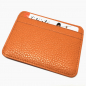 Preview: LASSE, 4 cc card case, fine calfskin, orange