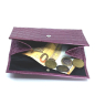 Preview: Trixi Gronau, Purse Nina, Leather, Color glossy pink, croco embossing , coin compartment