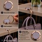 Preview: Trixi Gronau Taschenbutler ERIN rosegold Tejus metallic rosa