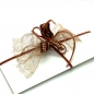 Preview: Geschenkband, Samt, 3mm, cognac, style