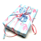 Preview: SATI Geschenkband hellblau, Material Satin Farbe rosa Breite 6 mm Ausstattung ohne Draht, style