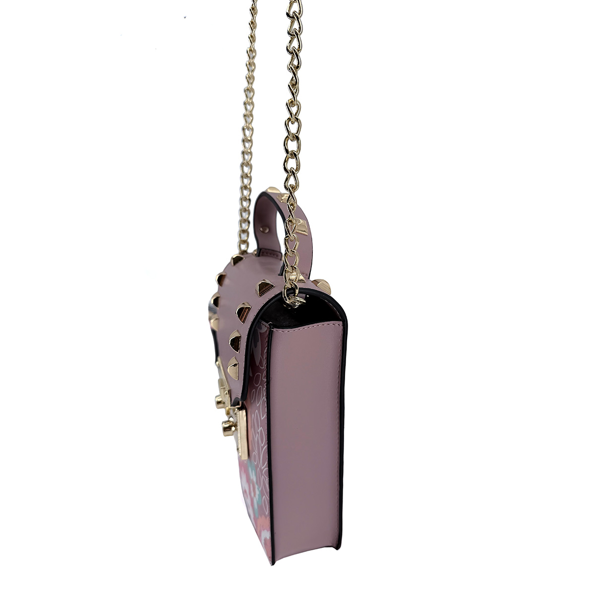 Preview: Vimoda Mini Schultertasche SAKARI rosa handbemalt