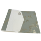 Preview: Gift Envelope Festiva green with gold hot foil stamping, open