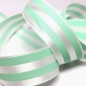 Preview: Geschenkband, Band, 25mm, Streifen mint-weiß
