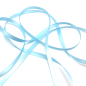 Preview: SATI Geschenkband hellblau, Material Satin Farbe rosa Breite 6 mm Ausstattung ohne Draht