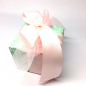Preview: Geschenkband Organza transparent in rosa und Webkante, double face satin in rosa, style Geschenk