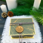 Preview: Geschenkband, Gliz Kordel, aubergine-silber, style