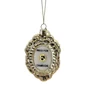 Preview: Vondels gold glass champagne bell Christmas ornament with Press for Champagne lettering