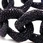 Preview: cuckoo moment Rochen Gliederarmband schwarz, detail