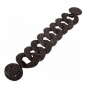 Preview: cuckoo moment Rochen Gliederarmband schwarz, offen