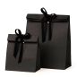 Preview: Gift wrap, gift bag, black with ribbon