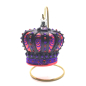 Preview: Christborn Christmas decoration, Crown purple red, style