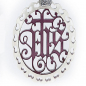 Preview: GEM, earrings, sterling silver, lasered, mother of pearl