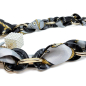 Preview: I-Conically- eyeglass chain Vogue black, white, detail gold accents