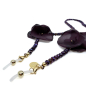 Preview: I-Conically- eyeglass chain Can Can purple, , detail gold accents
