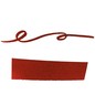 Preview: Jacques Herbin Rouge Grenat Farbprobe mit kalligrafischem Schwung in intensivem Granatrot