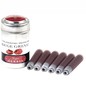 Preview: Jacques Herbin Rouge Grenat Aluminiumdose mit sechs dunkelroten Standard-Tintenpatronen
