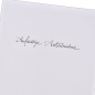 Preview: Trixi Gronau Condolence card Color Offset Printing black B6, Detail
