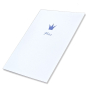 Preview: Trixi Gronau  Prinz Babykarte mit Swarovski Elements blau Farbe Offsetdruck blau