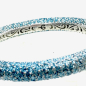 Preview: Kmo bangle turquoise silber glitter with magnetic closure, detail