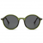 Preview: Komono Sunglasses Madison, ern green frame, smoke lenses, front view