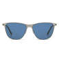 Preview: Komono Zane Sonnenbrille gun  Metallrahmen, blau getönte Gläser, front