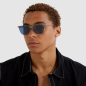 Preview: Komono Zane Sonnenbrille gun  Metallrahmen, blau getönte Gläser, style