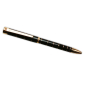 Preview: Waldmann, pens, rose gold plated, lacquer brown, clip view