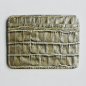 Preview: LASSE, 4 cc card case, fine calfskin crocostyle, metallic silver