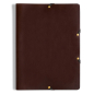 Preview: Legendaer Leder Etui Long ETWEE, mocca, Logoprägung