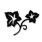 Preview: Tattoo, schwarz, glitzernd, Blume, Marbella, Trixi Gronau