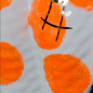 Preview: Reichenbach Porzellanvase, Koikoi, dotted orange, Design Paola Navone, detail Farbe