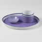 Preview: Tray, oval, zwo tone lilac, porcelain, Reichenbach