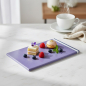 Preview: Reichenbach COLOUR II Porzellanbrett flieder mit Petit Fours und Beeren