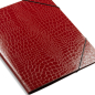 Preview: Sami, Sammelmappe A4, Croco red, Detail