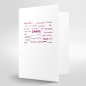 Preview: Trixi Gronau THANK YOU Karte B6 mehrsprachig Farbe Offsetdruck aubergine, B6