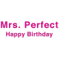 Preview: Card Mrs. Perfact Happy Birthday pink, Detail