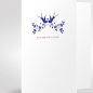 Preview: Trixi Gronau • Birds Wedding Card, Printing red and blue, Detail