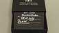 Preview: Opened black gift box with Trixi Gronau gift card in business card format, silver hot foil embossing