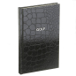 Preview: Golf Diary, crocodile pattern, black, Trixi Gronau