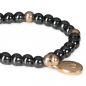 Preview: Vain, Armband mit Hämatit,  und rosegold Perle, Detail Ansicht