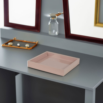 Preview: Mini Tablett, quadratisch, Lack puder, style
