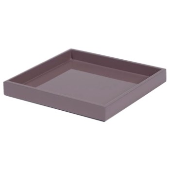 Mini Size Tray, square, paint Lacquer mauve