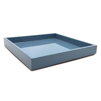 Mini Size Tray, square, paint Lacquer dove grey, side