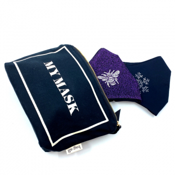 Bag All, Canvas Bag Print my mask black, style