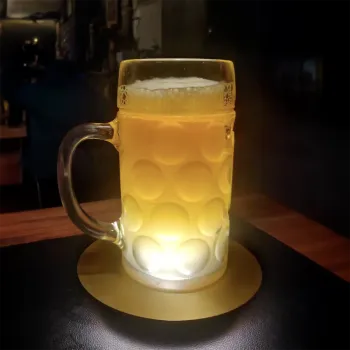 Preview: Amacords, Qamar Akku Tischleuchte kupfer, style Glas